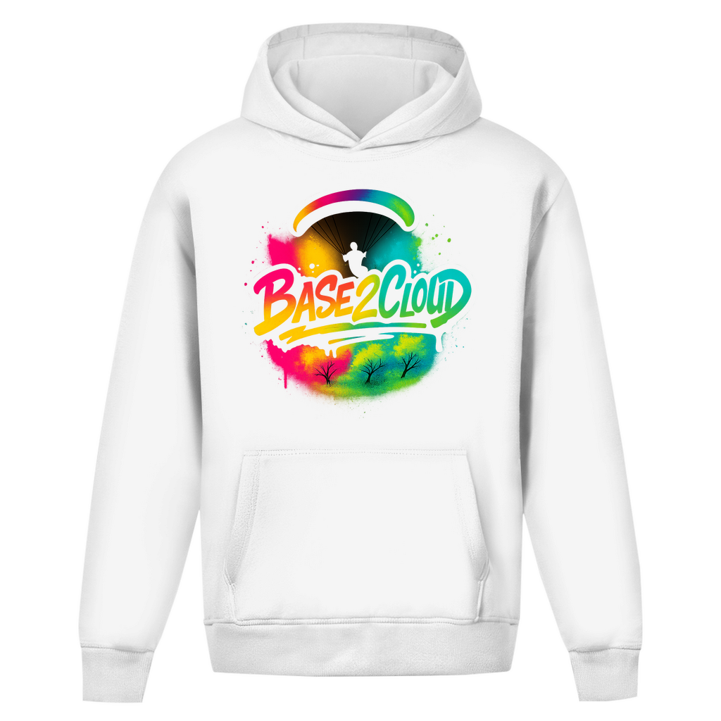 BASE2CLOUD Graffiti - Oversize Hoodie ohne Kordel