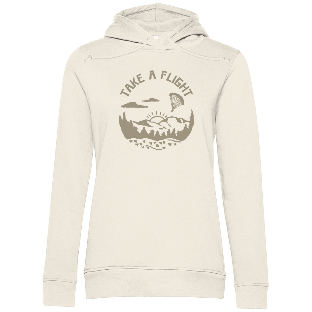 Damen Bio Hoodie "TakeAFlight"