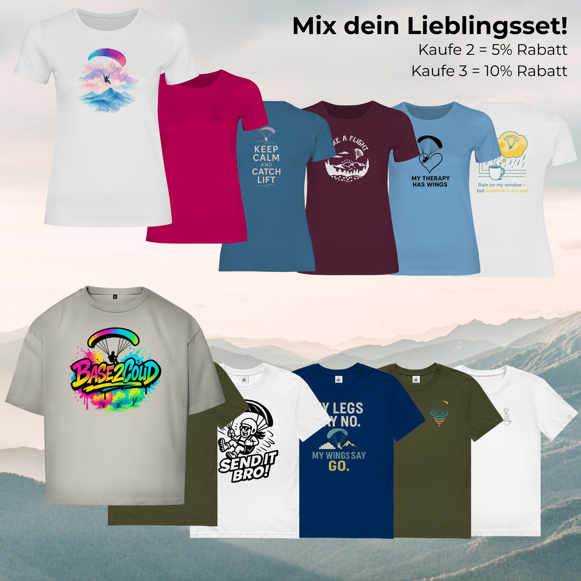 T-Shirt Mixed-Match-Bundle – mehr Style, mehr Fly-Feeling!