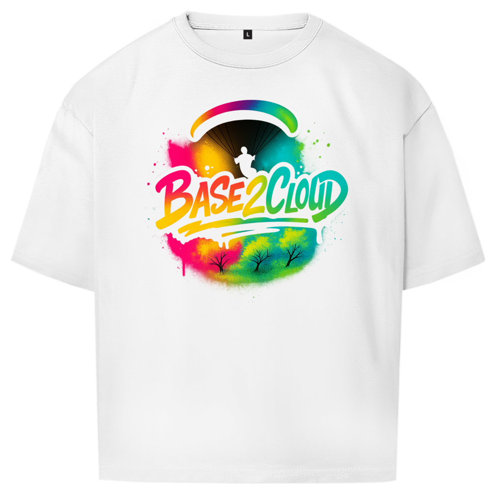 „BASE2CLOUD Graffiti" Oversize T-Shirt