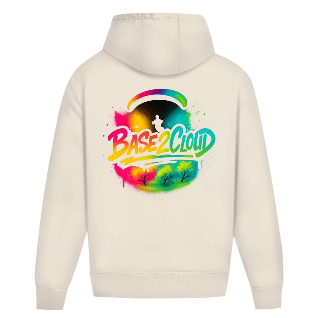 „BASE2CLOUD Graffiti" Oversize Hoodie
