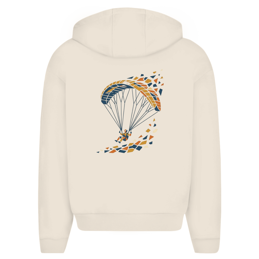 „Mosaik_Glide" Oversize Zipper Hoodie
