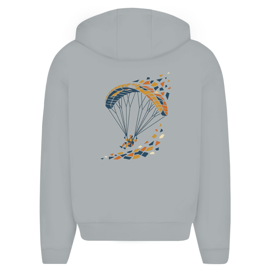 „Mosaik_Glide" Oversize Zipper Hoodie
