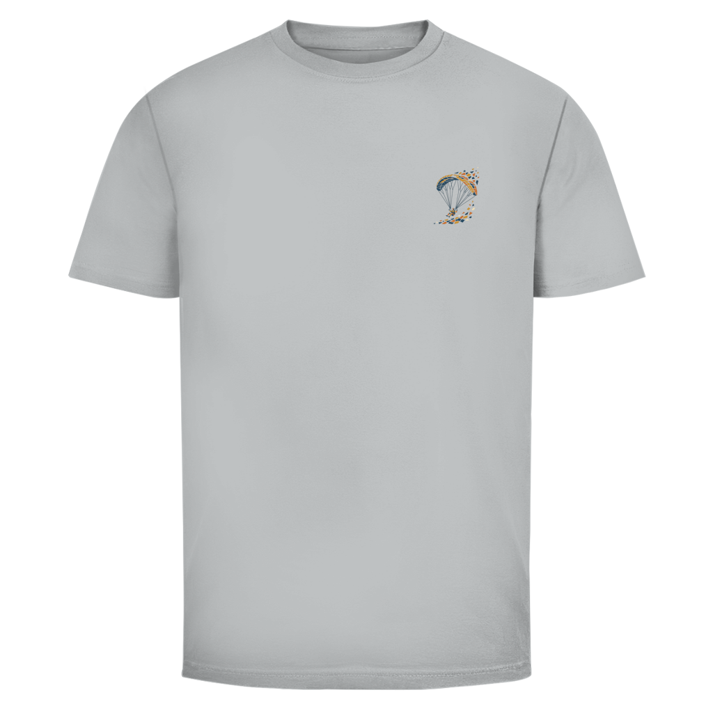 „Mosaik_Glide" T-Shirt mit kleinem  Brustprint