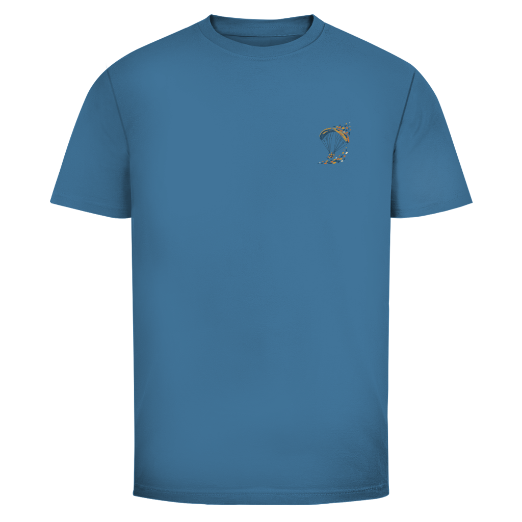 „Mosaik_Glide" T-Shirt mit kleinem  Brustprint
