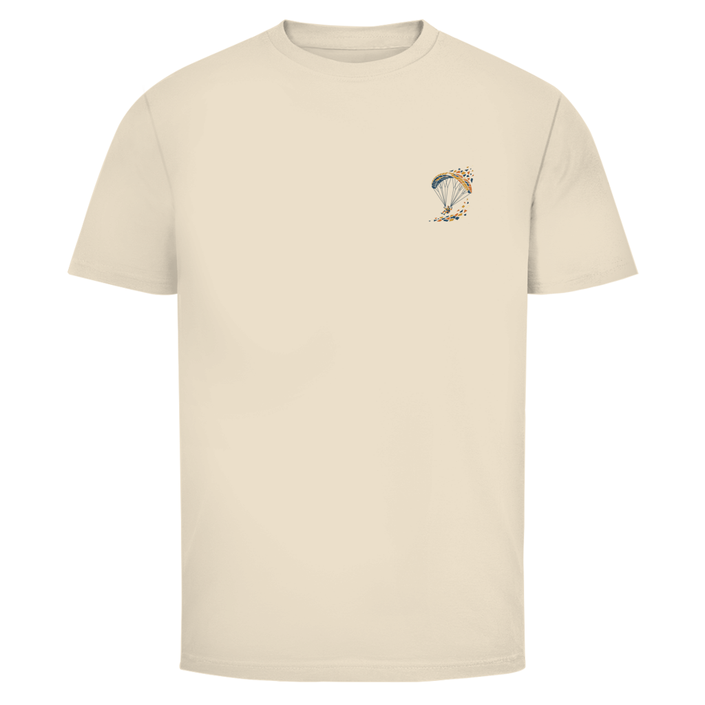 „Mosaik_Glide" T-Shirt mit kleinem  Brustprint