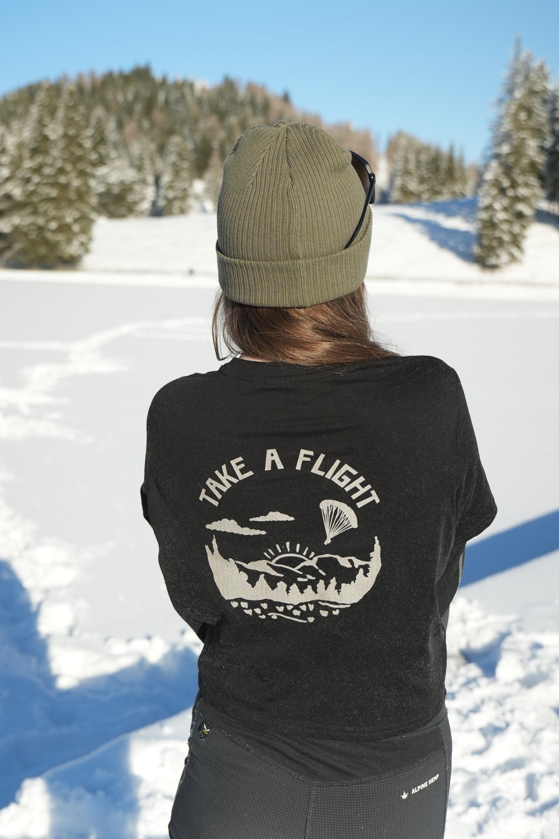 "BASE2CLOUD" Crop Top