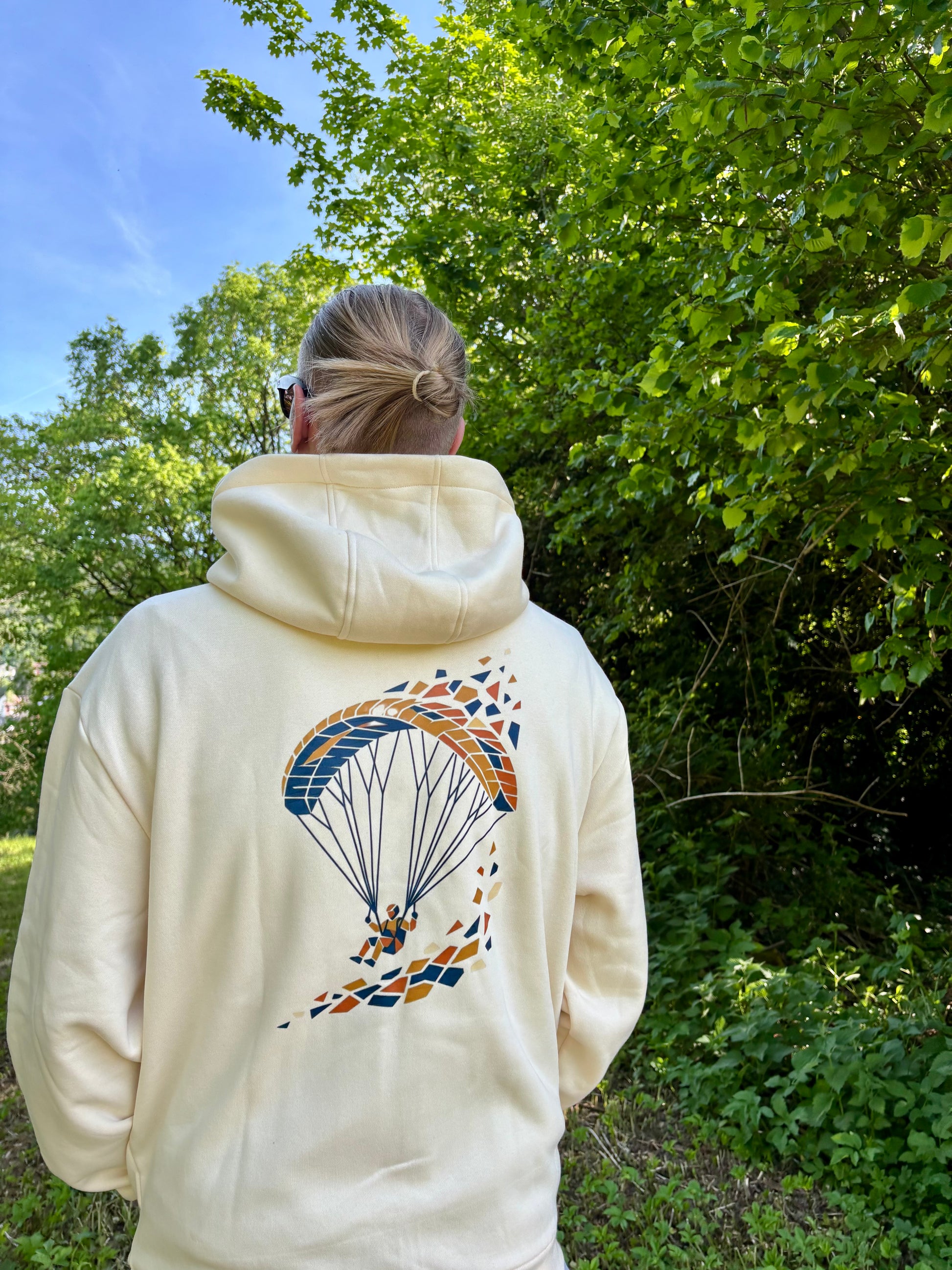 „Mosaik_Glide" Oversize Zipper Hoodie