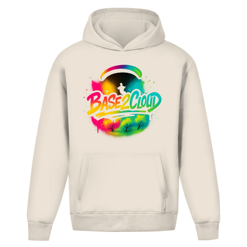 BASE2CLOUD Graffiti - Oversize Hoodie ohne Kordel