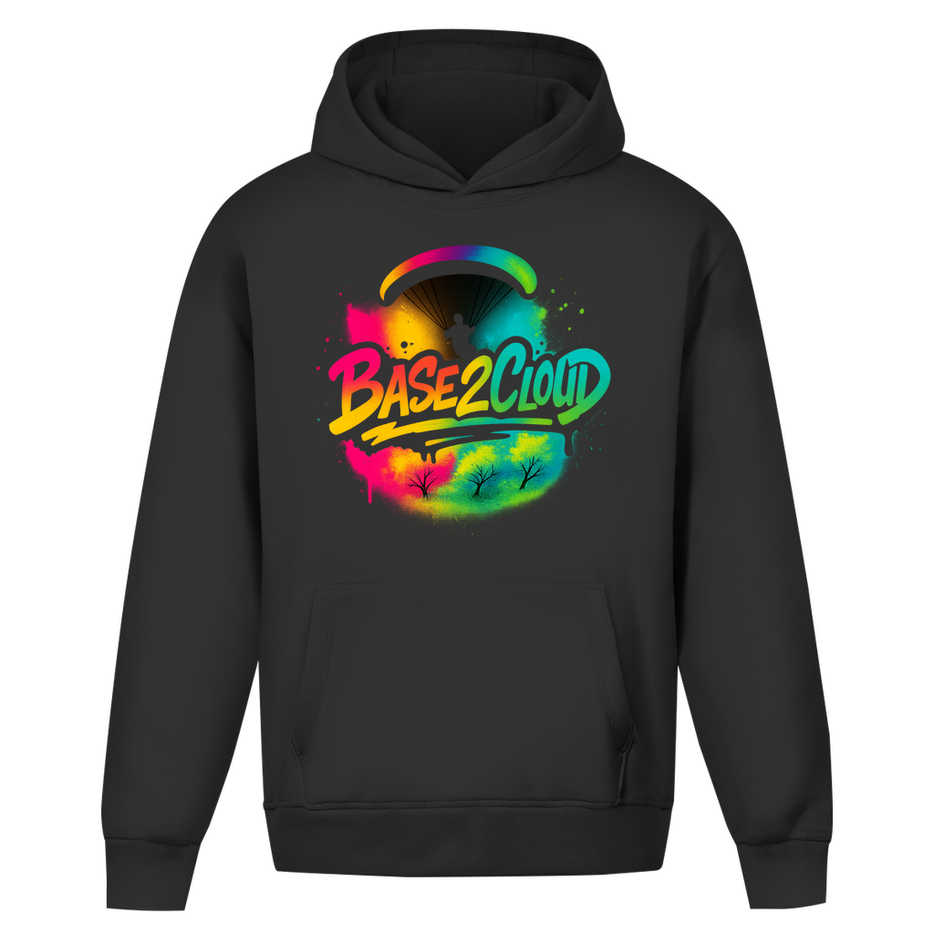 BASE2CLOUD Graffiti - Oversize Hoodie ohne Kordel